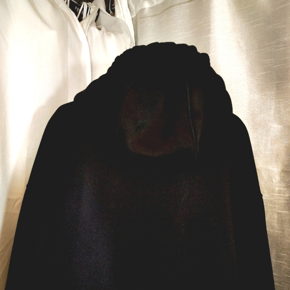 Oregon University Hoodie, C/D Men , Black+Green Satin+Yellow  Logo, Pckts,M - Picture 6 of 11